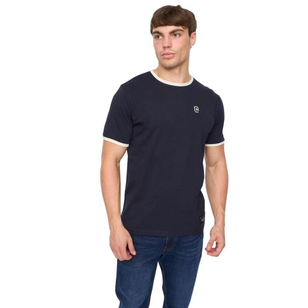 Crosshatch Mens Lamtopi T-Shirt / Navy